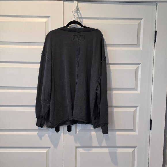 NWOT: Free People: We The Free Venice V-Neck Sweatshirt Size XL - Picture 7 of 7